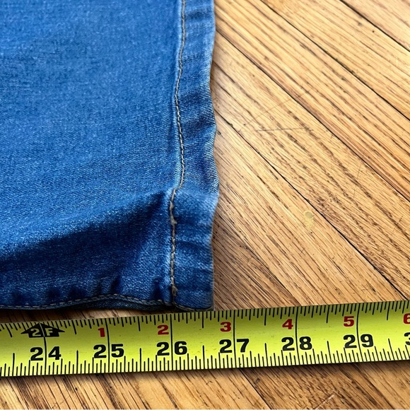 Levi's 32 Womens Mile High Cropped Wide Leg Denim Jeans Blue Meas 36x26.5 - Picture 8 of 10